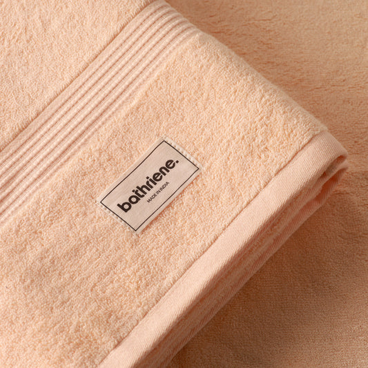 Bathriene 100% Bamboo Bath Towel Sunrise Yellow | 600 GSM | (75x150 cm, Pack of 1)