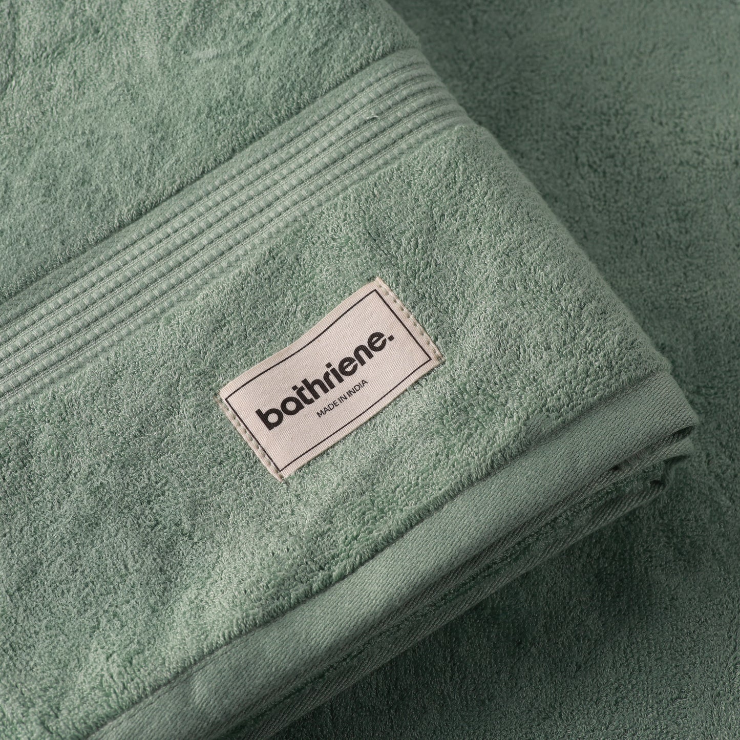 Bath Towel Set | 100% Bamboo | 600GSM | Garden Green (Pack of 2)