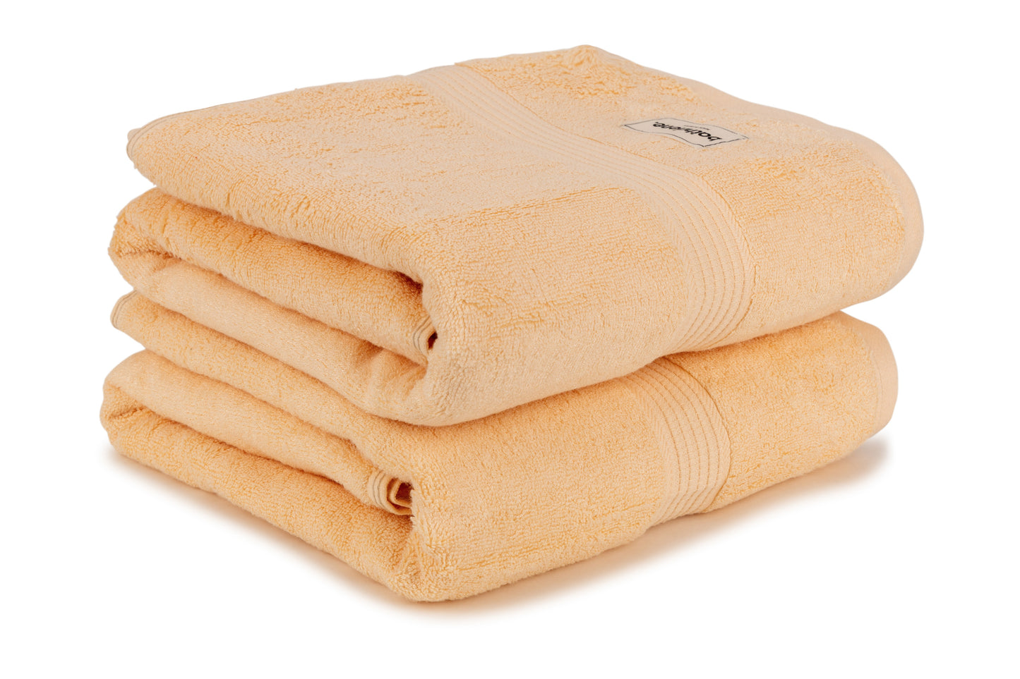 Bathriene 100% Bamboo Bath Towel (Pack of 2), 600GSM, Sunrise Yellow (75X150 cm)