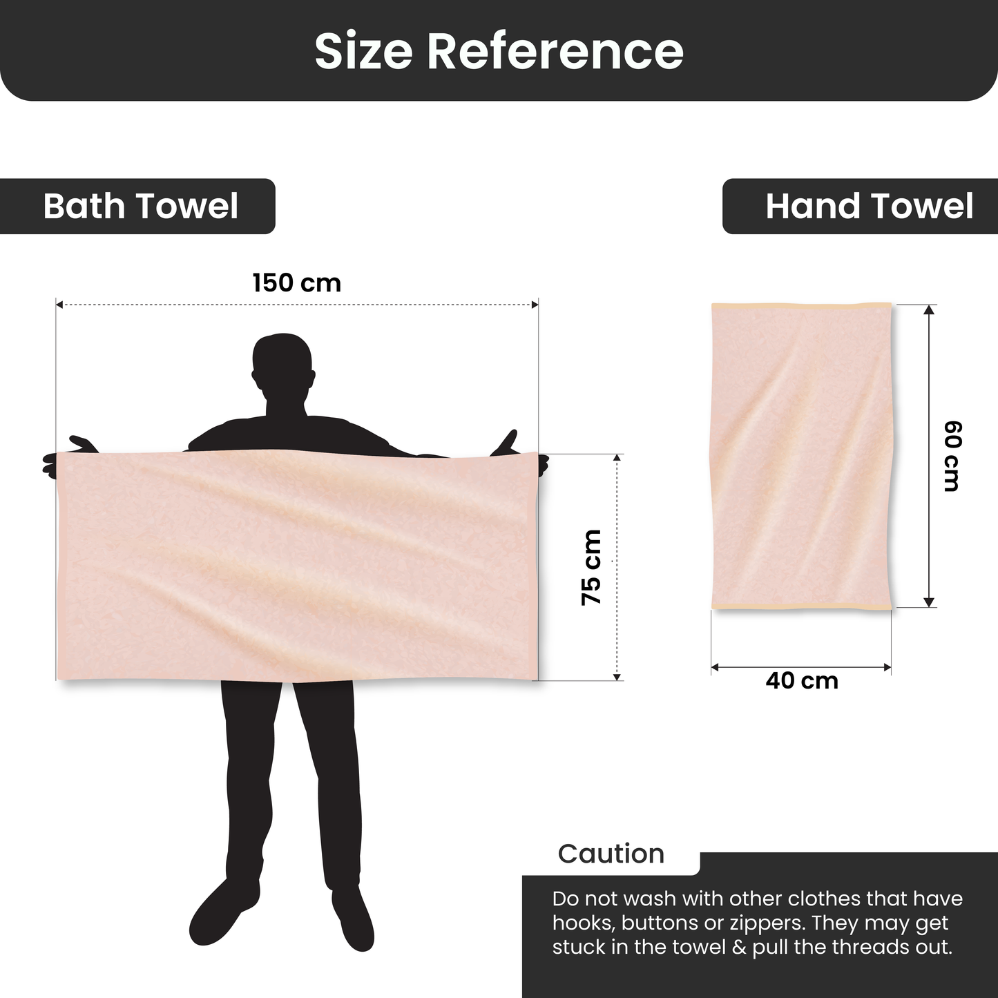 Bathriene 100% Bamboo Bath Towel Sunrise Yellow, 600 GSM, (75x150 cm, Pack of 1)